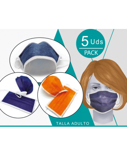 Mascarilla 3 Capas Reutilizable - Color Negro Mascarilla 3 Capas Reutilizable - Color Negro