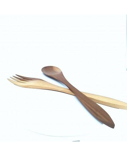 Pack Tenedor + Cuchara Madera Pack Tenedor + Cuchara Madera