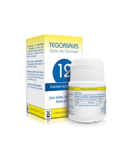 Tegorsales nº 12 Calcium Sulphuricum Tegorsales nº 12 Calcium Sulphuricum